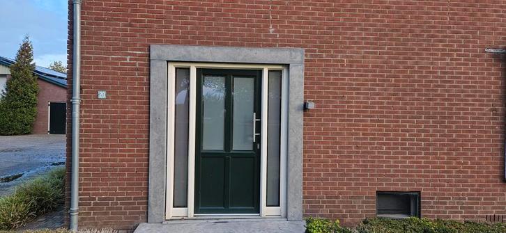 Kunststof Kozijnen groen/wit- Diverse Maten, Doe-het-zelf en Verbouw, Deuren en Horren, Zo goed als nieuw, Buitendeur, Minder dan 200 cm