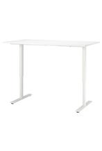 IKEA Bureau Trotten met Lagkapten blad 200x60, Huis en Inrichting, Bureaus, Ophalen, Zo goed als nieuw, Bureau