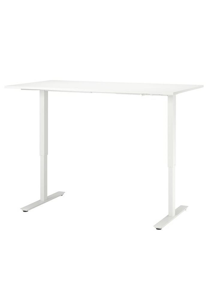 IKEA Bureau Trotten met Lagkapten blad 200x60, Huis en Inrichting, Bureaus, Zo goed als nieuw, Bureau, Ophalen