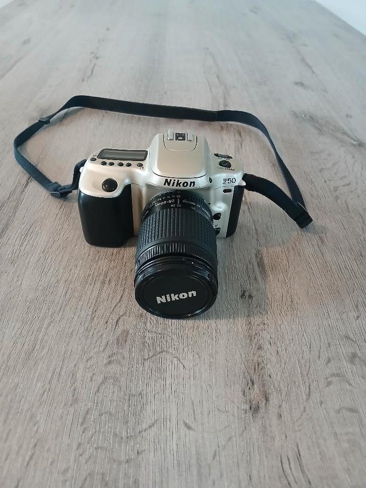 Nikon F50 Spiegelreflexcamera + Nikon AF Nikkor 28–80mm, Audio, Tv en Foto, Fotocamera's Analoog, Gebruikt, Spiegelreflex, Nikon