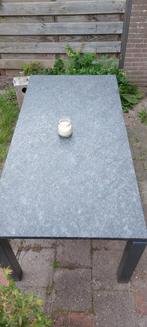 Mooie moderne granieten tuintafel, Ophalen, Zo goed als nieuw, Rechthoekig, Aluminium