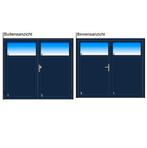 Nieuw geïsoleerde openslaande garagedeur B 2388 x H 2070 mm, Doe-het-zelf en Verbouw, Deuren en Horren, Ophalen, 120 cm of meer