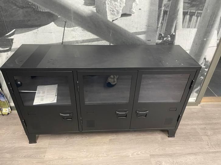 Zwart kastje - leuk voor display, Huis en Inrichting, Kasten | Televisiemeubels, Gebruikt, Minder dan 100 cm, 100 tot 150 cm, 25 tot 50 cm