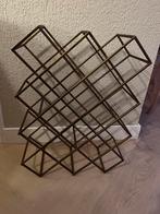 Mooi Wijnrek van ijzer in goudkleur gemarmerd, Ophalen, Zo goed als nieuw