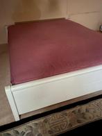 TWEEPERSOONS BED BOXSPRING 140 x 200 GRATIS! GRATIS! GRATIS!, Huis en Inrichting, Ophalen, Gebruikt, Wit, Tweepersoons
