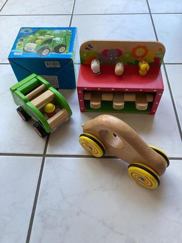 Houten vuilnisauto baby speelgoed beuken beschikbaar voor biedingen