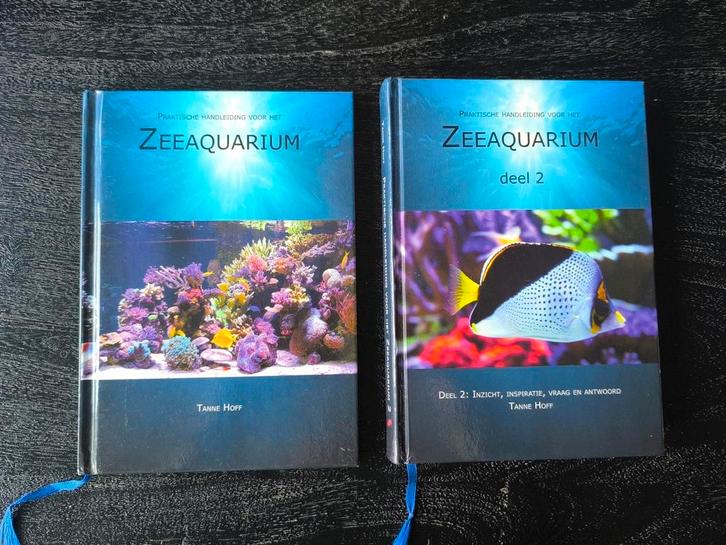 Zeeaquarium boeken - Tanne Hof - deel 1 + deel 2, Dieren en Toebehoren, Vissen | Aquaria en Toebehoren, Ophalen of Verzenden