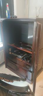 Laatste kans! Massief hout tv meubel, Ophalen, Gebruikt, 100 tot 150 cm, 50 tot 100 cm