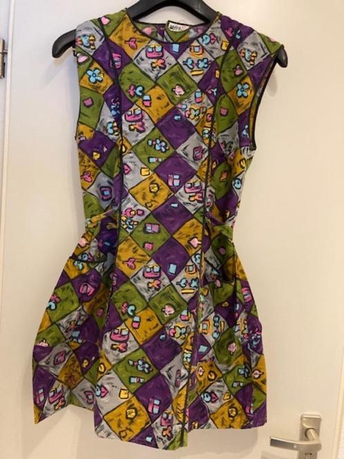 Vintage keukenschort, achterzijde met knopen model jasschort, Huis en Inrichting, Keuken | Textiel, Nieuw, Schort, Overige kleuren