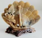 Spekstenen beeldje paauw, Verzamelen, Beelden en Beeldjes, Ophalen of Verzenden, Gebruikt, Dier