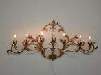 UNIEK brede antieke Franse applique / wandlamp 7-lichts, Ophalen of Verzenden, Metaal
