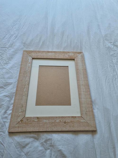 Houten fotolijst whitewash, Audio, Tv en Foto, Fotografie | Fotolijsten, Zo goed als nieuw, Ophalen of Verzenden
