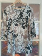 M Collection Blouse - Bloemmotief - Maat L, Beige, Maat 42/44 (L), M Collection, Ophalen of Verzenden
