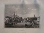 25 / Alkmaar de Kanaalzijde  Staalgravure  1860, Antiek en Kunst, Kunst | Etsen en Gravures, Ophalen of Verzenden