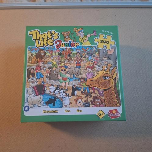 That's Life Junior puzzel 240 stukjes nr. 5 Zoo Dierentuin, Hobby en Vrije tijd, Denksport en Puzzels, Zo goed als nieuw, Ophalen of Verzenden