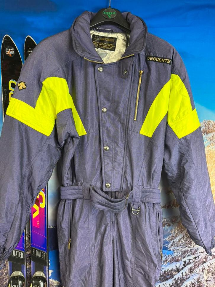 Vintage fout Skipak van Descente maat 52 / L, Kleding | Heren, Wintersportkleding, Zo goed als nieuw, Pak, Maat 52/54 (L), Ophalen of Verzenden