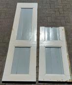Antieke hoge deur 214 cm. en afgezaagd deurpaneel 124 cm., Ophalen