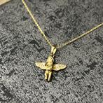 14 karaat gouden ketting met engel hanger