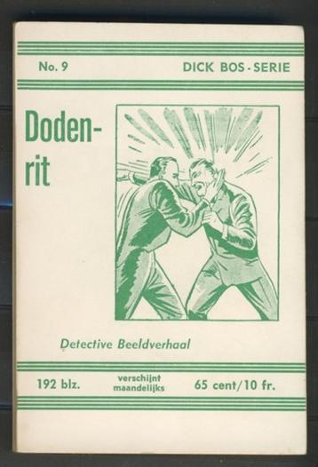 DICK BOS No.9 DODENRIT Beeldverhaal Strip Boek Nr.39-9 jdu beschikbaar voor biedingen