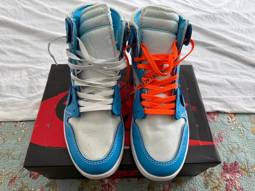 Nike Jordan x Off-White UNC, Sport en Fitness, Snowboarden, Ophalen of Verzenden, Gebruikt, Schoenen
