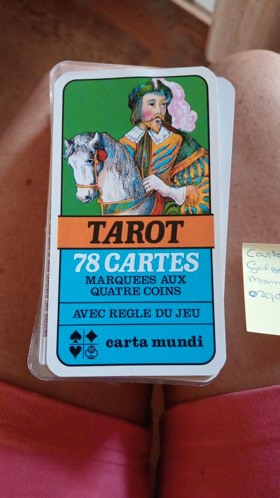 Vintage Tarot Kaartspel - Carta Mundi, Hobby en Vrije tijd, Gezelschapsspellen | Kaartspellen, Gebruikt, Een of twee spelers, Drie of vier spelers