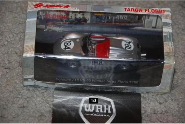 SALE !! PORSCHE 718 TARGA FLORIO WINNER SPARK 43TF60 WRH, Hobby en Vrije tijd, Modelauto's | 1:43, Nieuw, Auto, Overige merken