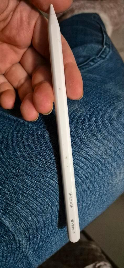 Apple Pencil 2e Gen - Gegraveerd, Lichte Krasjes, Computers en Software, Apple iPads, Gebruikt, Apple iPad, 10 inch, 16 GB, Wit