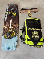 Naish Pivot 12m + Naish Monarch 135x41.5 + Naish Bar, Watersport en Boten, Kitesurfen, Ophalen, Gebruikt, Kitesurf-set, Twintip