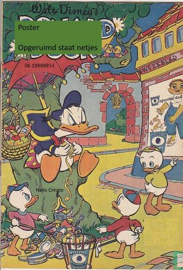 ik zoek oud Donald Duck poster actie opgeruimd staat netjes beschikbaar voor biedingen