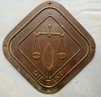 ~1930 Art Deco zwaar bronzen plaat Dietist, Ophalen of Verzenden