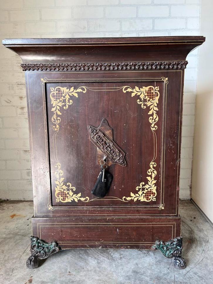 Antieke Kluis / Brandkast - 1900-1910, Antiek en Kunst, Antiek | Meubels | Kasten, Ophalen