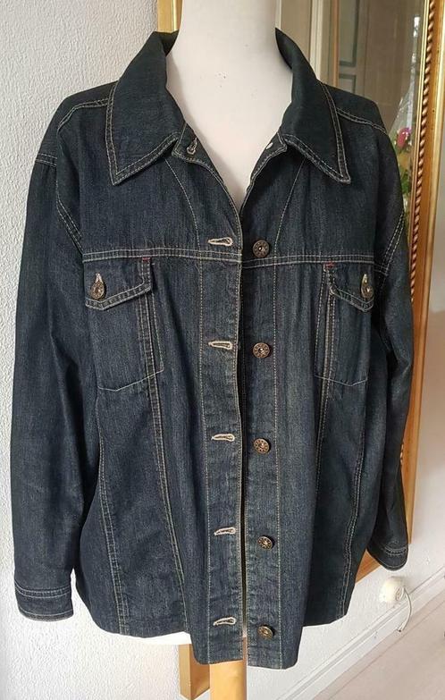Nette dames spijkerjas, zwart, maat 46-48? (even meten, Kleding | Dames, Jassen | Zomer, Gedragen, Maat 46/48 (XL) of groter, Zwart