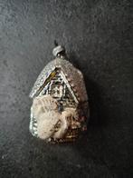 Oude huisje kerstbal met kalkoen, Diversen, Kerst, Ophalen of Verzenden