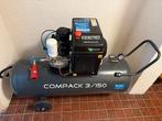 Ktc schroefcompressor met 150 L tank 400 Volt + luchtdroger, Zo goed als nieuw, Mobiel, 6 tot 10 bar, 100 liter of meer