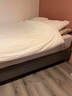 Ikea boxspring onderstel, Tweepersoons, Zo goed als nieuw, 200 cm, Grijs