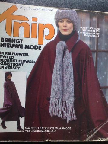 Knip zelfmaakmode Vintage nr. 10 oktober 1974 beschikbaar voor biedingen