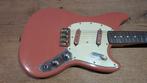 Vintage (part caster) Fender Mustang - coral Pink Nitro, Ophalen of Verzenden, Gebruikt, Solid body, Fender
