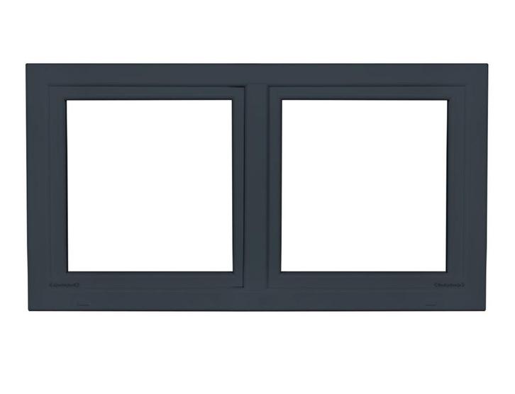 Kunststof Kozijn Draaikiep Draaikiep  B150 H80cm Antraciet, Doe-het-zelf en Verbouw, Kozijnen en Schuifpuien, Nieuw, Raamkozijn