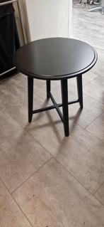 Zwarte Bijzettafel - Ronde Vorm, 45 tot 60 cm, Minder dan 55 cm, Gebruikt, Rond
