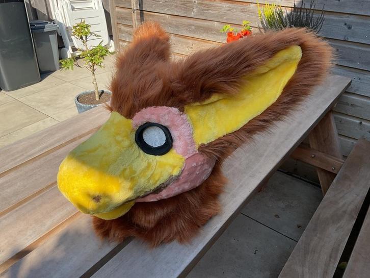 Fursuit Angel Dragon (head) Z.S.M.W, Hobby en Vrije tijd, Kostuums, Theaterbenodigdheden en LARP, Nieuw, Overige typen, Ophalen of Verzenden