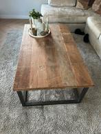 Mooie houten salontafel 80x140, Huis en Inrichting, Tafels | Salontafels, Ophalen, 100 tot 150 cm, 50 tot 100 cm, Zo goed als nieuw