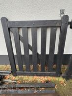 Degelijk houten poortje met palen - 100x115cm, Tuin en Terras, Ophalen, Gebruikt, 100 tot 150 cm, Looppoort