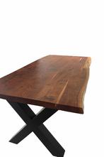 Acacia houten tafel, Overige materialen, Natuurhout, puur, 200 cm of meer, Zo goed als nieuw