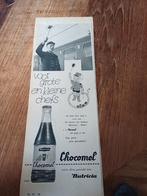 Advertentie Nutricia Chocomel chef spoorwegen 1958, Verzamelen, Merken en Reclamevoorwerpen, Overige typen, Gebruikt, Ophalen of Verzenden
