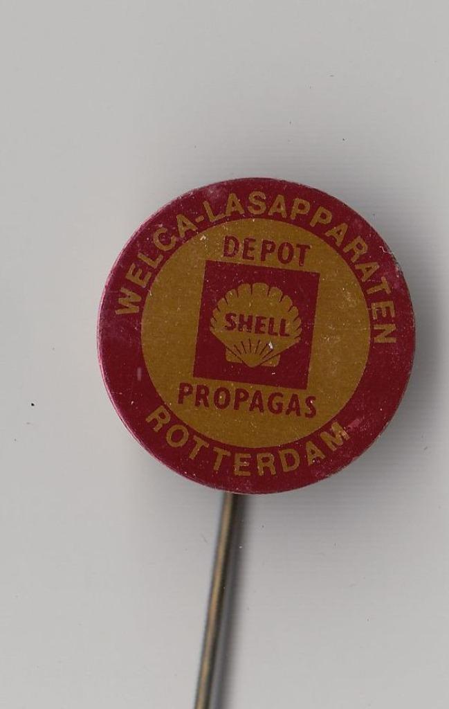 Shell Rotterdam Propagas speldje, Verzamelen, Speldjes, Pins en Buttons, Gebruikt, Speldje of Pin, Overige onderwerpen, Ophalen of Verzenden