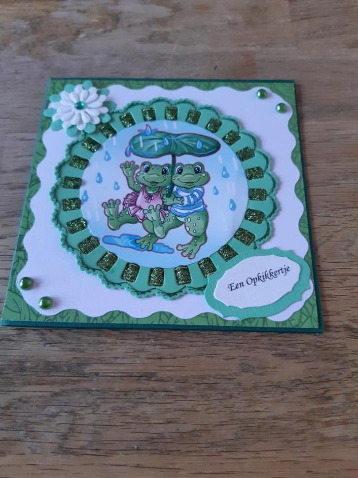 Lint-Een opkikkertje(237), Hobby en Vrije tijd, Kaarten | Zelfgemaakt, Nieuw, Overige thema's, Ophalen of Verzenden