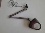 Bureaulamp met klem werklamp loeplamp retro vintage - zgan, Ophalen, Zo goed als nieuw, Minder dan 50 cm