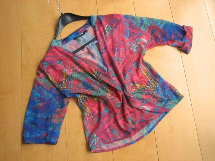 Fleurige aparte vaste overslagblouse DONNA DURA 38 snazzeys, Kleding | Dames, Blouses en Tunieken, Nieuw, Maat 38/40 (M), Overige kleuren