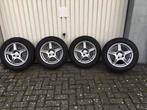 Dezent velgen met Michelin Alpin winterbanden 185/65/R15, Auto-onderdelen, Ophalen, Gebruikt, 15 inch, Banden en Velgen