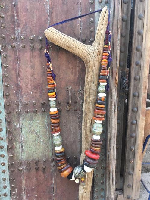 Amazigh tribale ketting, handgemaakt, uitzonderlijk stuk., Sieraden, Tassen en Uiterlijk, Antieke sieraden, Overige typen, Overige materialen